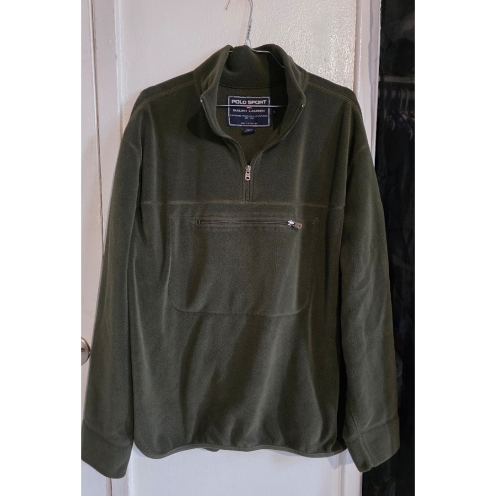 Polo by Ralph Lauren Dark Green Fleece with Patch